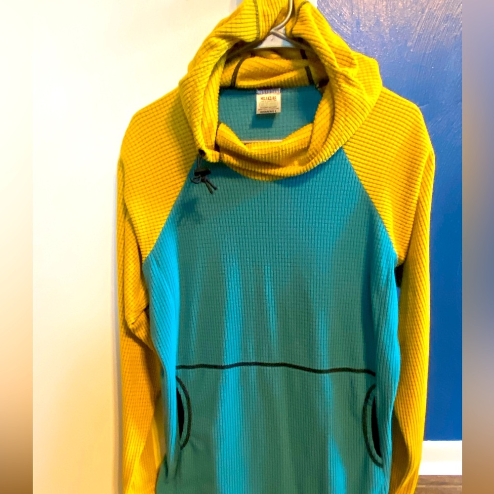 MELANZANA HOODIE MICRO GRID FLEECE